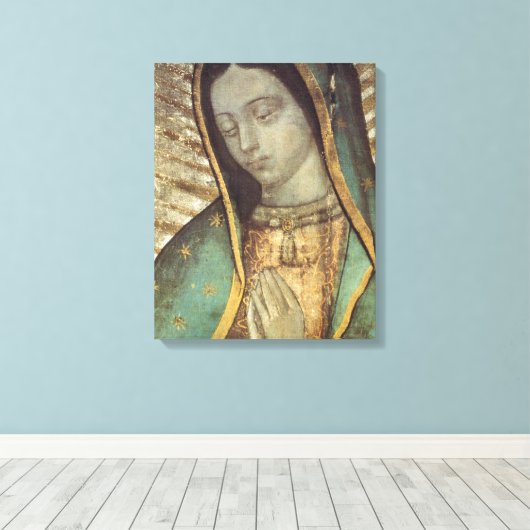 Onze dame van Guadalupe Canvas Afdruk (Insitu (Houten vloer))