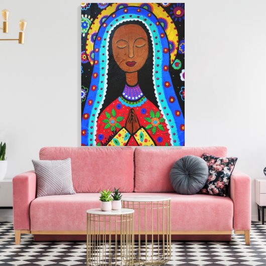 Onze dame van Guadalupe Canvas Afdruk (Insitu (Woonkamer))