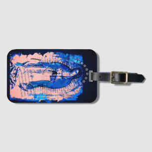 Onze dame van Guadalupe Collage Bagagelabel