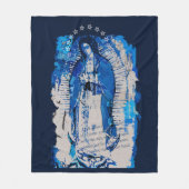 Onze dame van Guadalupe Collage Fleece Deken (Voorkant)