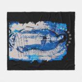 Onze dame van Guadalupe Collage Fleece Deken (Voorkant (Horizontaal))