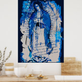 Onze dame van Guadalupe Collage Poster (Keuken)