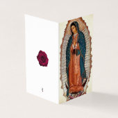 Onze dame van Guadalupe condoleances bedankt de ka Kaart (Buitenkant)