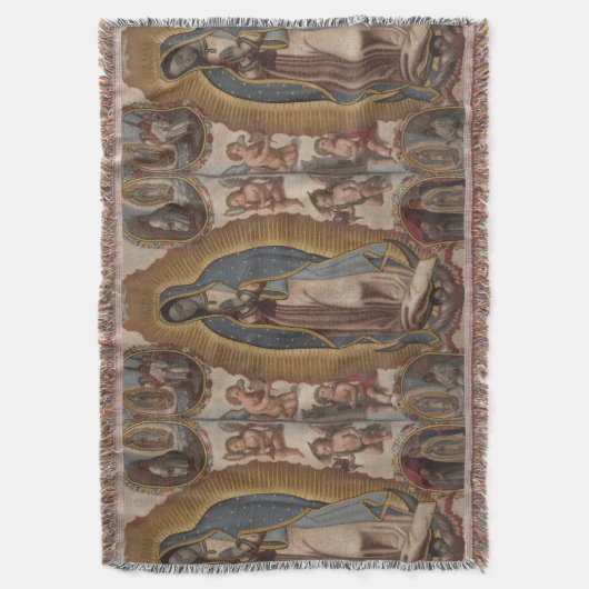 Onze dame van Guadalupe Deken (Voorkant Verticaal)