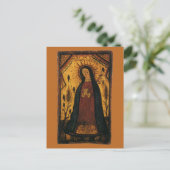 Onze dame van Guadalupe door Pedro Antonio Fresqui Briefkaart (Staand voorkant)