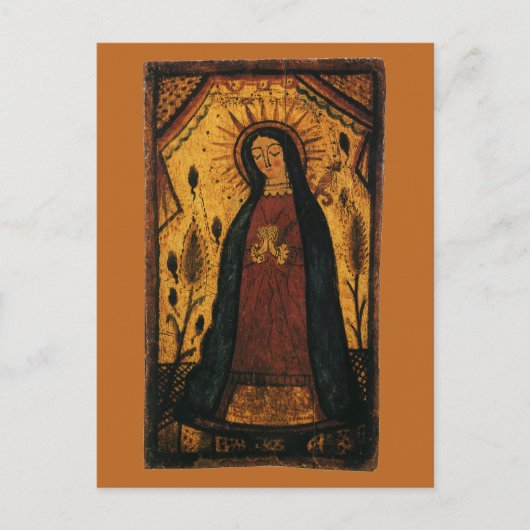 Onze dame van Guadalupe door Pedro Antonio Fresqui Briefkaart (Voorkant)