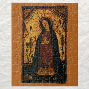Onze dame van Guadalupe door Pedro Antonio Fresqui Legpuzzel