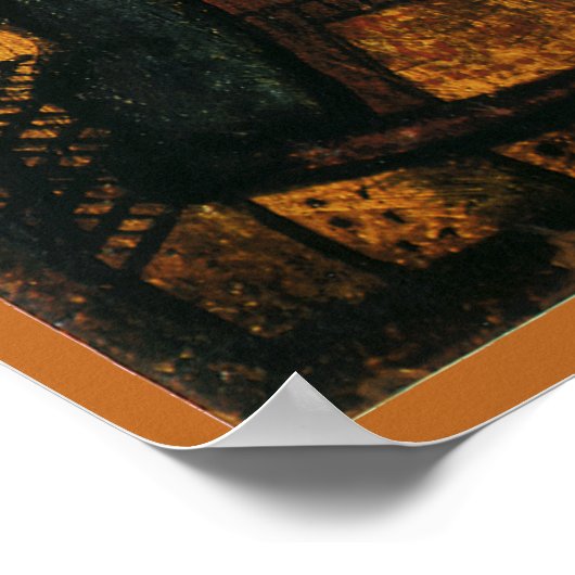 Onze dame van Guadalupe door Pedro Antonio Fresqui Poster (Hoek)