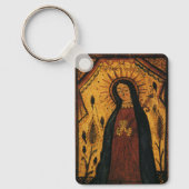 Onze dame van Guadalupe door Pedro Antonio Fresqui Sleutelhanger (Voorkant)