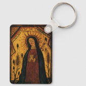Onze dame van Guadalupe door Pedro Antonio Fresqui Sleutelhanger (Achterkant)