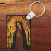 Onze dame van Guadalupe door Pedro Antonio Fresqui Sleutelhanger (Achterkant)