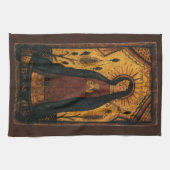 Onze dame van Guadalupe door Pedro Antonio Fresqui Theedoek (Horizontaal)