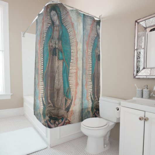 Onze dame van Guadalupe Douchegordijn (In situ)