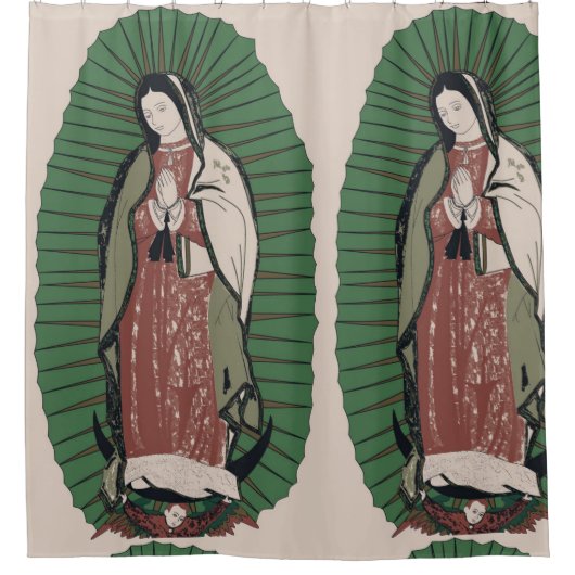 Onze dame van Guadalupe Douchegordijn (Voorkant)