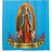 Onze dame van Guadalupe Douchegordijn (Voorkant)