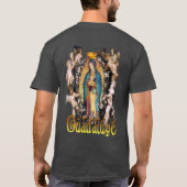 Onze dame van Guadalupe en Angels katholieke T-Shi T-shirt (Achterkant)