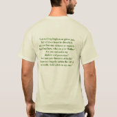 Onze dame van Guadalupe en Saint Juan Diego T-shirt (Achterkant)