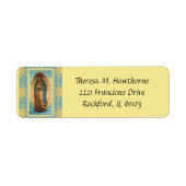 Onze dame van Guadalupe Etiket (Voorkant)