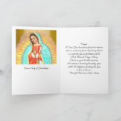 Onze dame van Guadalupe Feestdagen Kaart (Binnen)