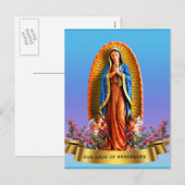 Onze dame van Guadalupe Feestdagenkaart (Voorkant / Achterkant)