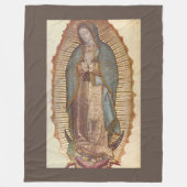 Onze dame van Guadalupe Fleece Deken (Voorkant)