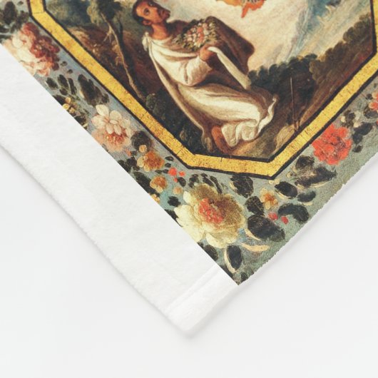 Onze dame van Guadalupe Fleece Deken (Hoek)