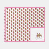 Onze dame van Guadalupe Fleece Deken (Voorkant (Horizontaal))