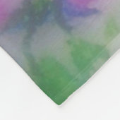 Onze dame van Guadalupe Floral Fleece Deken (Hoek)