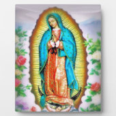 Onze dame van Guadalupe Floral Fotoplaat (Voorkant)