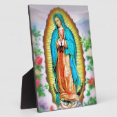Onze dame van Guadalupe Floral Fotoplaat (Zijkant)