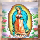 Onze dame van Guadalupe Floral Raamsticker (Vel 2)