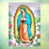 Onze dame van Guadalupe Floral Raamsticker (Vel 3)