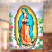 Onze dame van Guadalupe Floral Raamsticker (Vel 2)