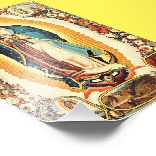 Onze dame van Guadalupe Foto Afdruk (Hoek)