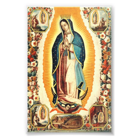 Onze dame van Guadalupe Foto Afdruk (Voorkant)