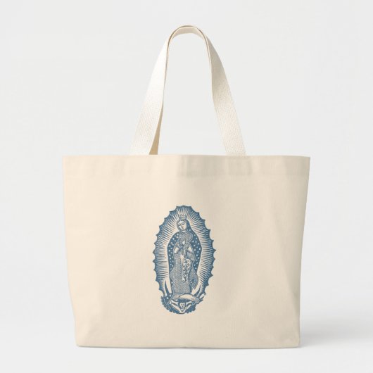 Onze dame van Guadalupe Grote Tote Bag (Voorkant)