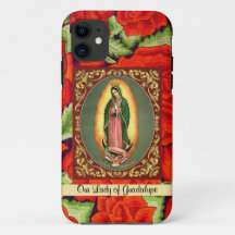 Onze dame van Guadalupe in Prayer met Rozen