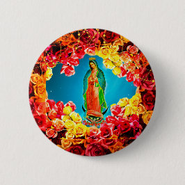 Onze dame van Guadalupe Jeans Jacket Button