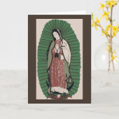 Onze dame van Guadalupe Kaart (Gele Bloem)