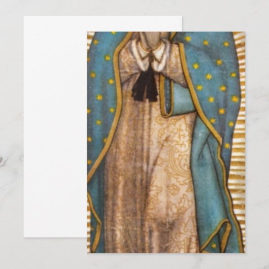 Onze dame van Guadalupe Kaart (Voorkant / Achterkant)