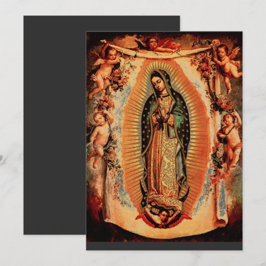 Onze dame van Guadalupe Kaart (Voorkant / Achterkant)