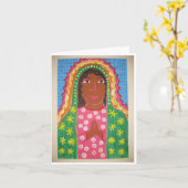 Onze dame van Guadalupe Kaart (Gele Bloem)