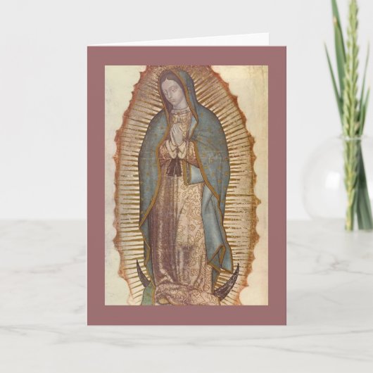 ONZE DAME VAN GUADALUPE KAART (Voorkant)