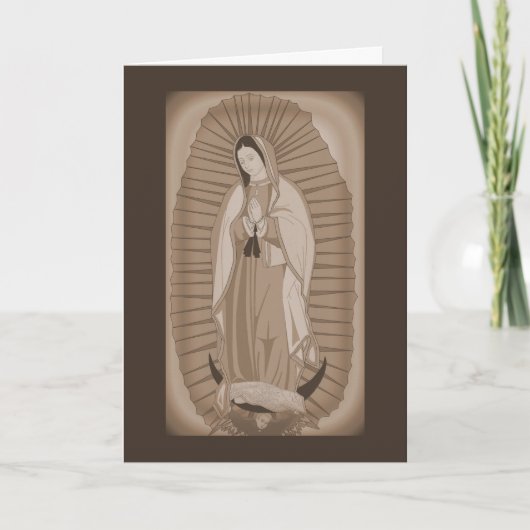 Onze dame van Guadalupe Kaart (Voorkant)