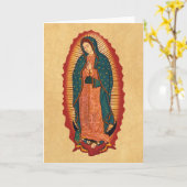Onze dame van Guadalupe Kaart (Gele Bloem)