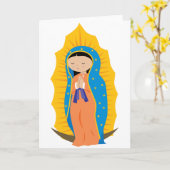 Onze dame van Guadalupe Kaart (Gele Bloem)