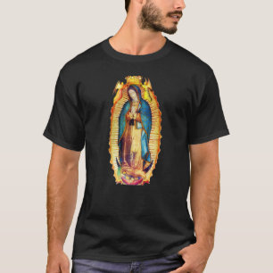 Onze dame van Guadalupe katholieke T. Jezus Mar T-shirt
