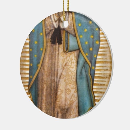 Onze dame van Guadalupe Keramisch Ornament (Links)