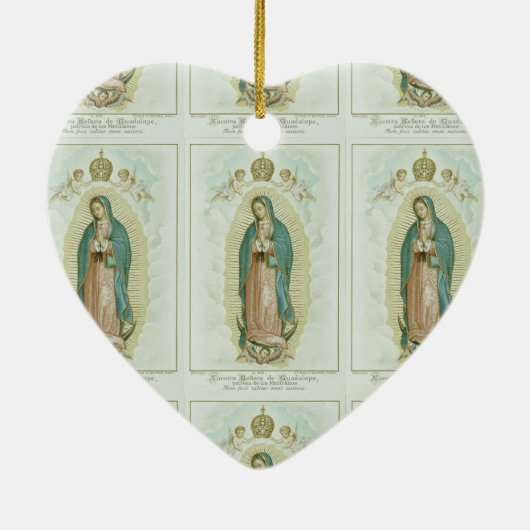 Onze dame van Guadalupe Keramisch Ornament (Achterkant)