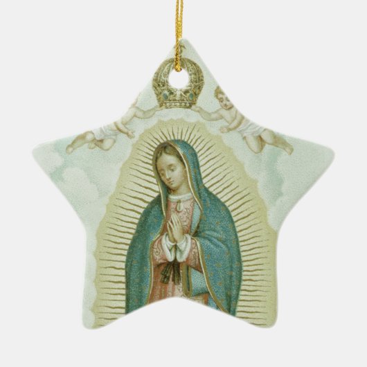 Onze dame van Guadalupe Keramisch Ornament (Voorkant)